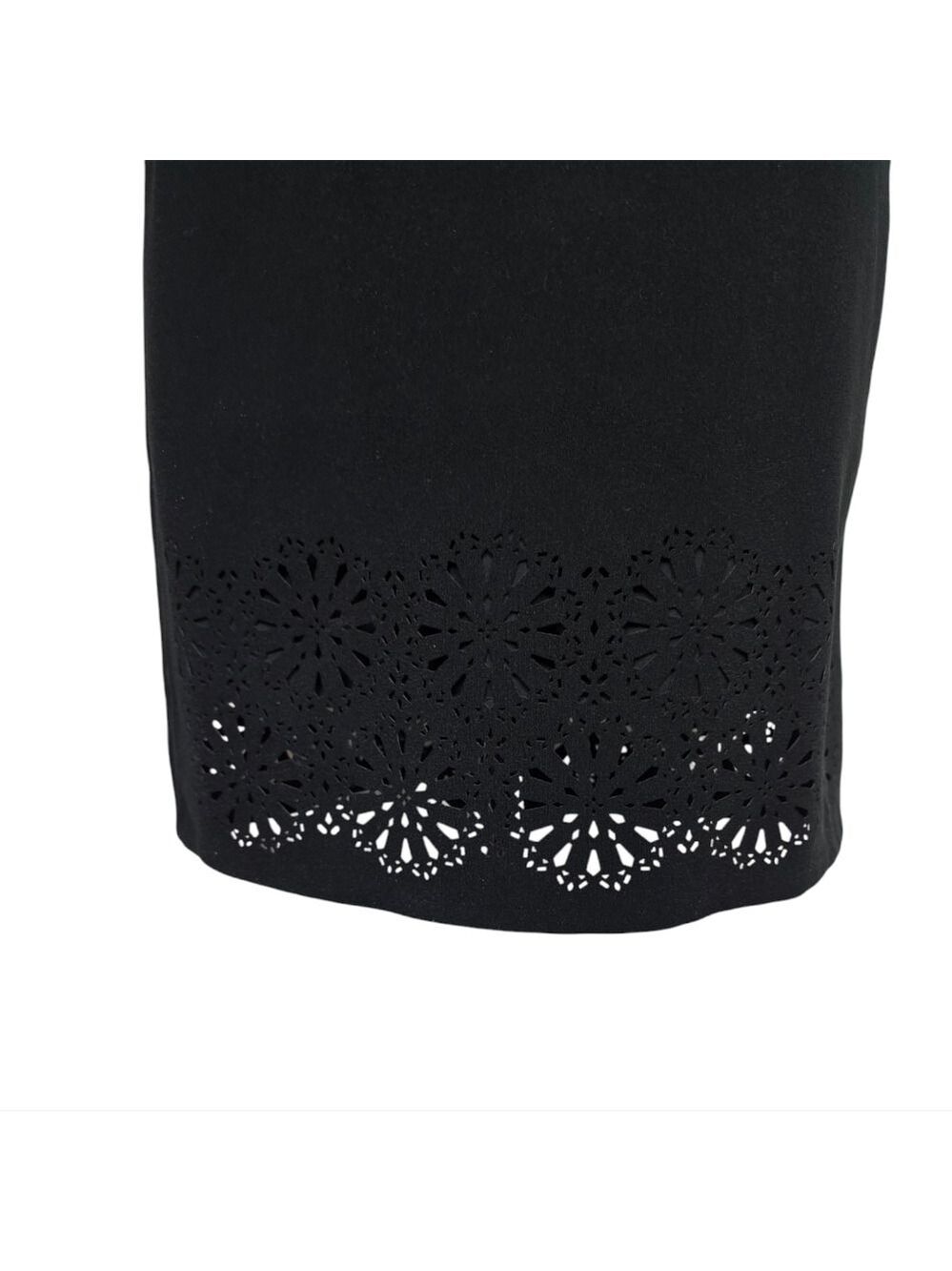 Banana Republic Black Laser Cut Sleeveless Dress 4 - Picture 2 of 8